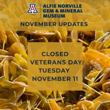 The museum is closed on Tuesday November 11th in observation of Veterans Day.